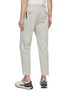 Back View - Click To Enlarge - INCOTEX - Pleated Cotton Blend Cropped Slim Chinos