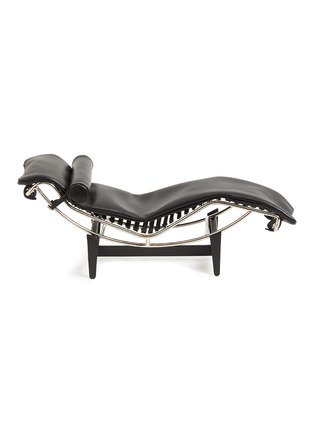 Main View - Click To Enlarge - CASSINA - Le Miniature Black Saddle Leather Chaise Lounge