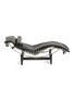 Main View - Click To Enlarge - CASSINA - Le Miniature Black Saddle Leather Chaise Lounge