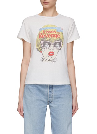 Main View - Click To Enlarge - RE/DONE - ‘Kisses For Revenge’ Print Short Sleeve T-Shirt