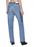 Back View - Click To Enlarge - RE/DONE - Workwear Patchwork Straight Leg Jeans