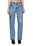 Main View - Click To Enlarge - RE/DONE - Workwear Patchwork Straight Leg Jeans