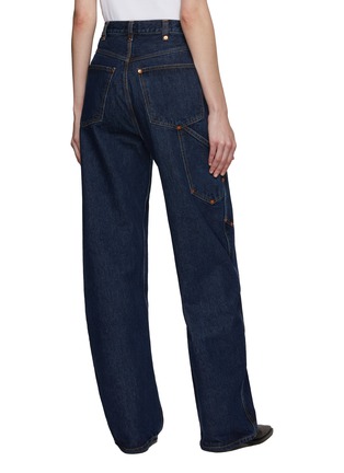 Back View - Click To Enlarge - RE/DONE - Medium Wash Workwear Cargo Jeans