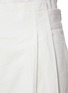  - GIA STUDIOS - Pleated Straight Trousers with Raw Waist Detail