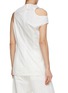 Back View - Click To Enlarge - GIA STUDIOS - Asymmetric Cut-out Sleeveless Blouse