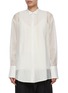 Main View - Click To Enlarge - GIA STUDIOS - Sheer Pleated Shirt