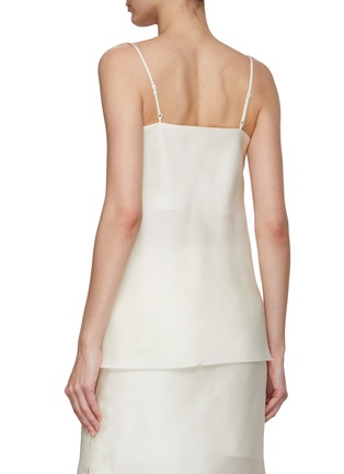 Back View - Click To Enlarge - GIA STUDIOS - Cowl Neck Silk Camisole