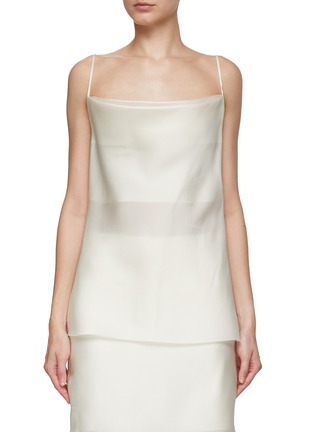 Main View - Click To Enlarge - GIA STUDIOS - Cowl Neck Silk Camisole
