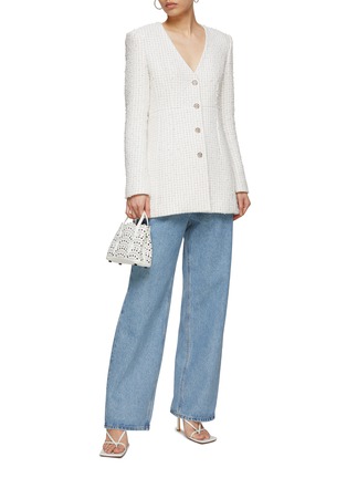Figure View - Click To Enlarge - SOONIL - Single Breasted Tweed Jacket