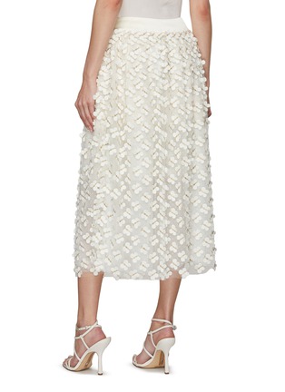 Back View - Click To Enlarge - SOONIL - Butterfly Embroidery Midi Skirt