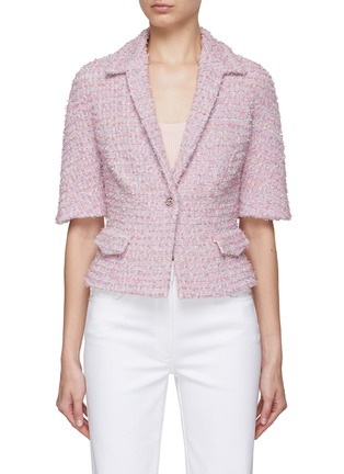Main View - Click To Enlarge - SOONIL - Pearl Embellished Cropped Jacket