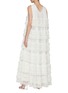 Back View - Click To Enlarge - SOONIL - French Tiered Lace Maxi Dress