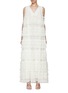 Main View - Click To Enlarge - SOONIL - French Tiered Lace Maxi Dress