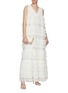 Figure View - Click To Enlarge - SOONIL - French Tiered Lace Maxi Dress