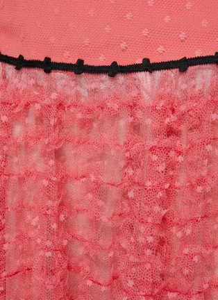  - SOONIL - Embroidered Tulle Midi Skirt