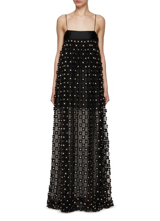 Main View - Click To Enlarge - SOONIL - Butterfly Embroidery Maxi Dress