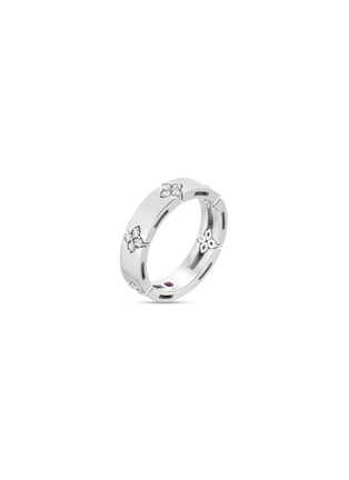 Main View - Click To Enlarge - ROBERTO COIN - ‘Love in Verona’ 18K White Gold Diamond Ruby Ring