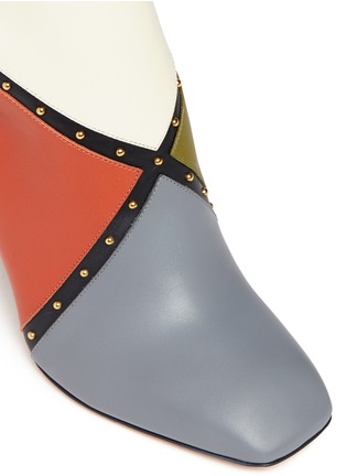Detail View - Click To Enlarge - VALENTINO GARAVANI - Italian Pop stud border leather ankle boots
