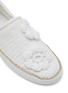 Detail View - Click To Enlarge - AMROSE - Flower Embellished Knit Slip On Sneakers