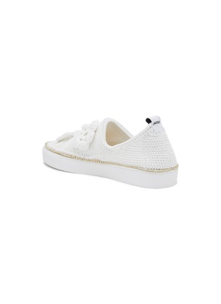  - AMROSE - Flower Embellished Knit Slip On Sneakers