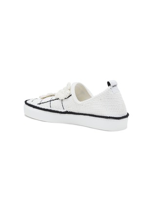  - AMROSE - Flower Embellished Knit Slip On Sneakers