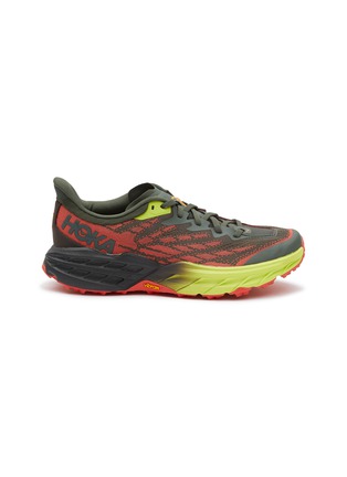 Main View - Click To Enlarge - HOKA - ‘Speedgoat 5’ Double Layer Jacquard Mesh Low Top Sneakers