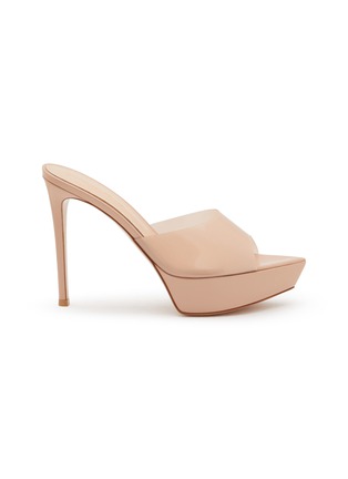 Main View - Click To Enlarge - GIANVITO ROSSI - Translucent Strap Platform Heels