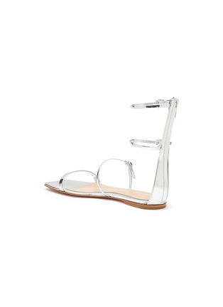  - GIANVITO ROSSI - Buckle Strap Leather Flat Gladiator Sandals