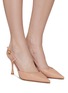 Figure View - Click To Enlarge - GIANVITO ROSSI - Ascent' Leather Slingback Pumps