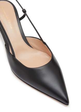 Detail View - Click To Enlarge - GIANVITO ROSSI - ‘Ascent’ 55 Leather Slingback Pumps