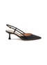 Main View - Click To Enlarge - GIANVITO ROSSI - ‘Ascent’ 55 Leather Slingback Pumps