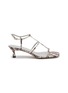 Main View - Click To Enlarge - EQUIL - Amsterdam 50 T-Bar Snake Skin Sandals