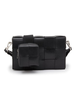 Main View - Click To Enlarge - BOTTEGA VENETA - Cassette Leather Crossbody Bag