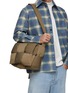 Figure View - Click To Enlarge - BOTTEGA VENETA - ‘Pillow Cassette’ Woven Padded Messenger Bag 
