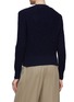 Back View - Click To Enlarge - BOTTEGA VENETA - Crewneck Textured Cotton Knit Sweater