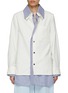 Main View - Click To Enlarge - BOTTEGA VENETA - Double Layer Button Up Cotton Shirt