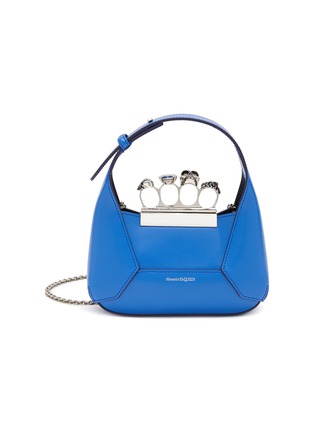 Main View - Click To Enlarge - ALEXANDER MCQUEEN - Mini Four Ring Leather Hobo Bag