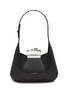 Main View - Click To Enlarge - ALEXANDER MCQUEEN - Four Ring Leather Hobo Bag