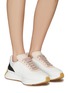 Figure View - Click To Enlarge - ALEXANDER MCQUEEN - ‘Sprint’ Low Top Leather Suede Sneakers