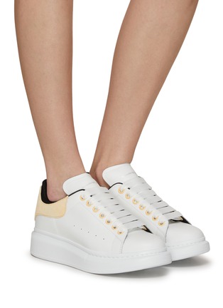 Figure View - Click To Enlarge - ALEXANDER MCQUEEN - ‘Larry’ Low Top Lace Up Leather Sneakers