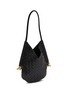 Detail View - Click To Enlarge - BOTTEGA VENETA - Small Solstice Intrecciato Leather Shoulder Bag