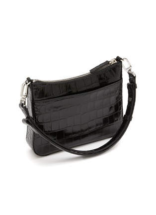 Detail View - Click To Enlarge - GU_DE - ‘Gigi’ Crocodile Embossed Leather Shoulder Bag