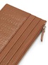 Detail View - Click To Enlarge - GU_DE - ‘G’ Crocodile Embossed Leather Cardholder
