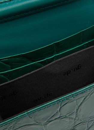 Detail View - Click To Enlarge - GU_DE - ‘Tiny’ Crocodile Embossed Leather Box Clutch