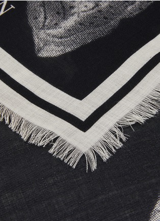 Detail View - Click To Enlarge - ALEXANDER MCQUEEN - Utopian Wool Twill Scarf