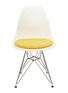 Main View - Click To Enlarge - HERMAN MILLER - Eames Moulded-Plastic Chair with Seat Pad — White