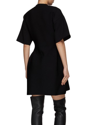 Back View - Click To Enlarge - BALENCIAGA - Hourglass Knit Mini Dress