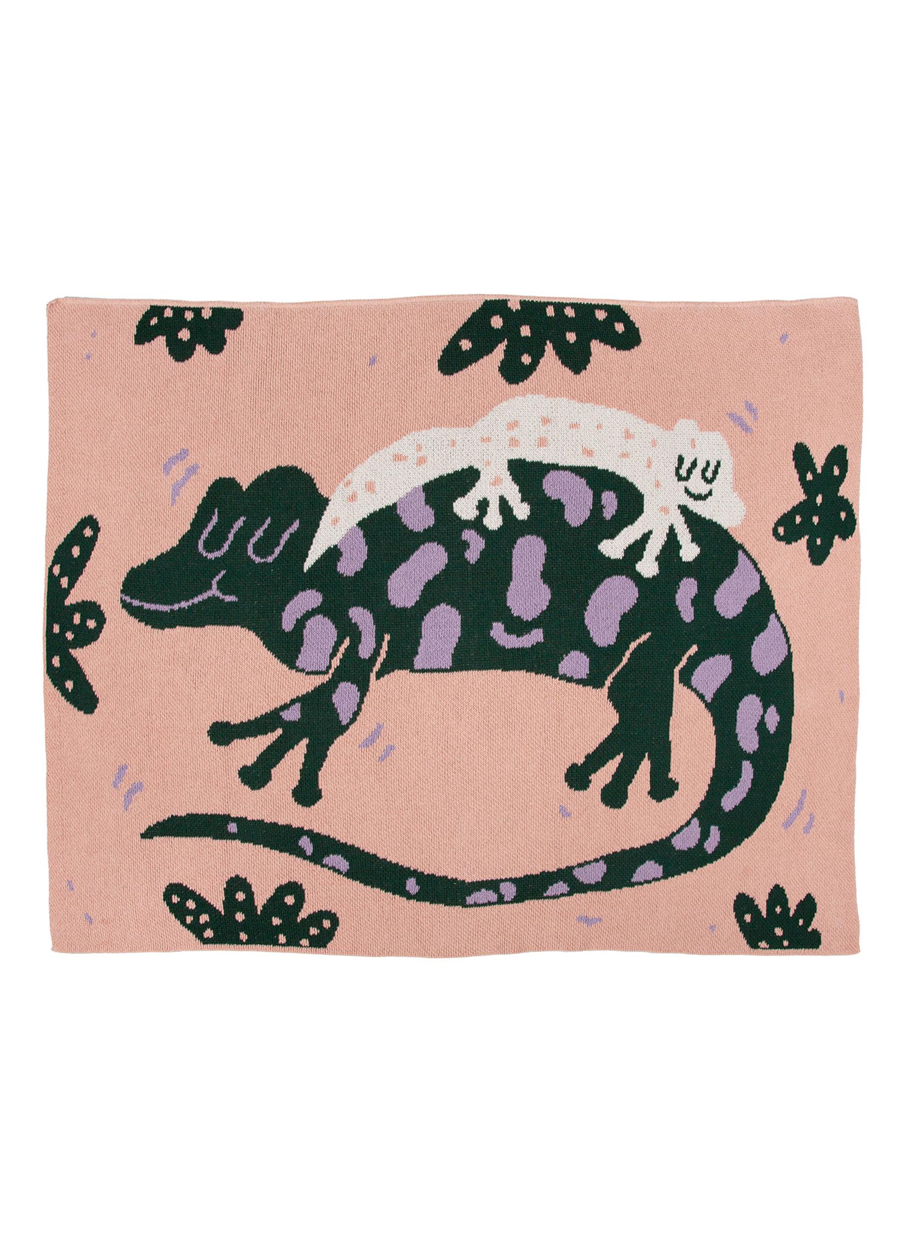 X Aga Giecko â€˜Lounge Lizards’ Mini Blanket