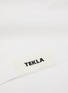 Detail View - Click To Enlarge - TEKLA - Percale Organic Cotton Flat Sheet — Broken White