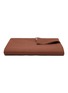 Main View - Click To Enlarge - TEKLA - Percale Organic Cotton Flat Sheet — Cocoa Brown